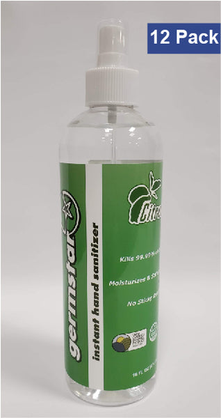 16oz Hand Sanitizer Bulk Spray Bottles Citrus 12 Pack