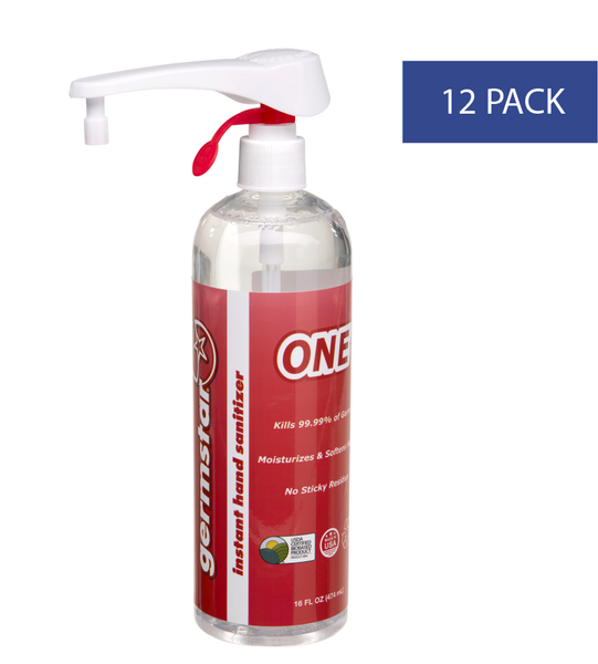 16oz Hand Sanitizer Bulk Pump Bottles, ONE, 12 Pack