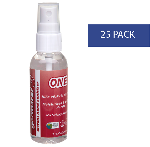 2oz Spray Bottle Mini Hand Sanitizer Bulk - ONE 25 Pack