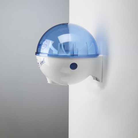 32oz Hand Sanitizer Dispenser with Wall Mount in White/Blue