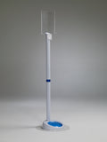 white hand sanitizing stands from Germstar which hold 32oz dispensers