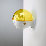 32oz Hand Sanitizer Dispenser with Wall Mount in White/Yellow