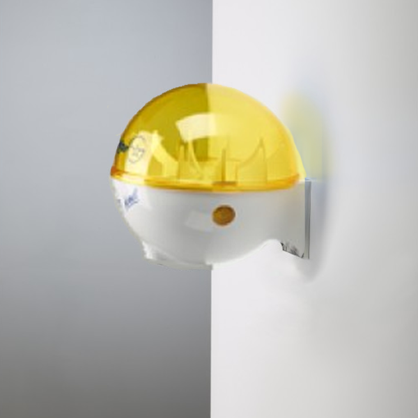 32oz Hand Sanitizer Dispenser with Wall Mount in White/Yellow