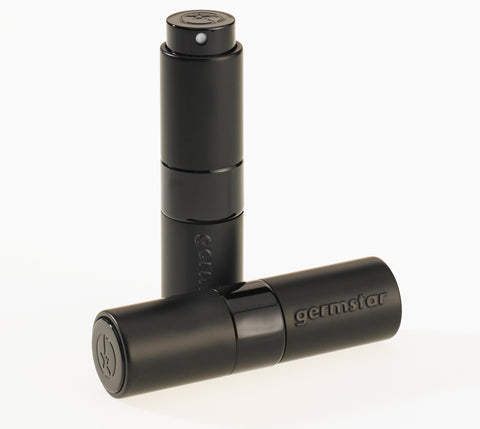 PURLUXE Black Twist Open Sanitizer Dispenser 15ml