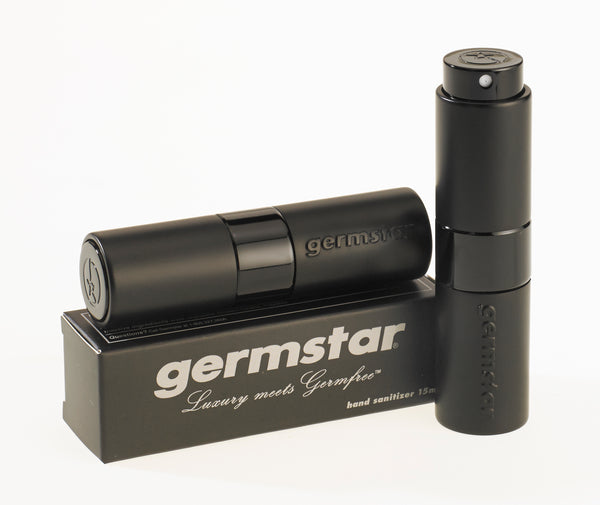 PURLUXE Black Twist Open Sanitizer Dispenser 15ml – Germstar