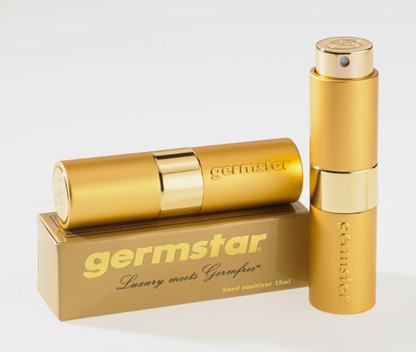 PURLUXE Gold Twist Open Sanitizer Dispenser 15ml – Germstar
