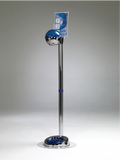 Germstar chrome hand sanitizing stand for 32 oz dispensers