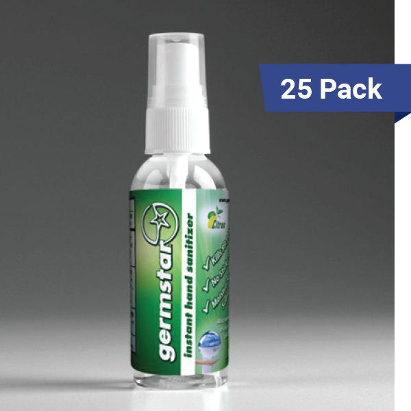2oz Spray Bottle Mini Hand Sanitizer Bulk - Citrus 25 Pack
