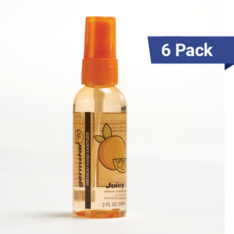 2oz Spray Bottle Mini Hand Sanitizer Bulk - Juicy 6 Pack