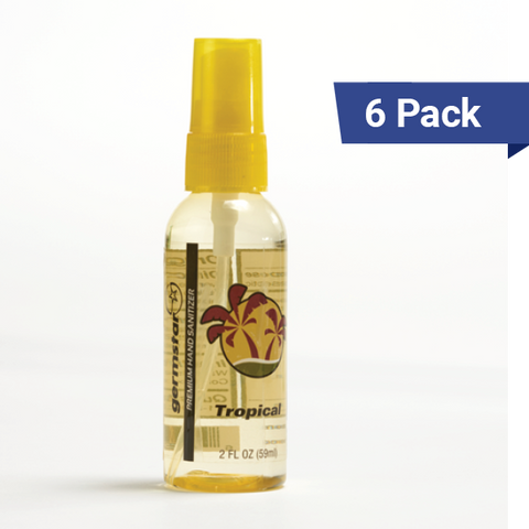 2oz Spray Bottle Mini Hand Sanitizer Bulk - Tropical 6 Pack 