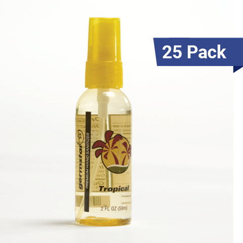 2oz Spray Bottle Mini Hand Sanitizer Bulk - Tropical 25 Pack