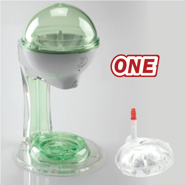 12oz Hand Sanitizer Starter Kit White/Green with ONE refill