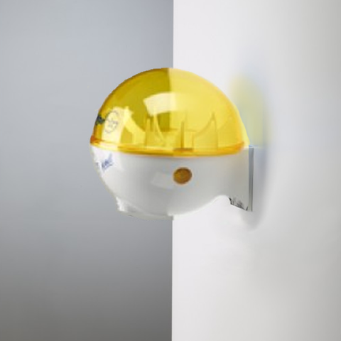 32oz Hand Sanitizer Dispenser w/ Wall Mount, White/Yellow