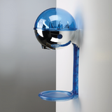 32oz Sanitizer Dispenser W/ Drip Tray Chrome/Blue