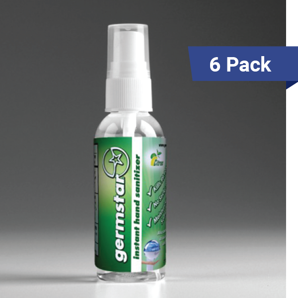 2oz Hand Sanitizer Spray Bottles Citrus 6 Pack
