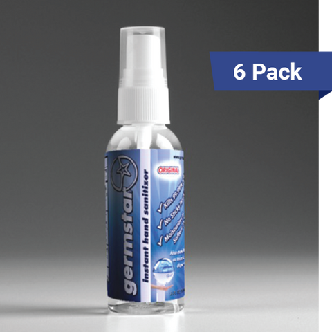 2oz Hand Sanitizer Spray Bottles Original 6 Pack