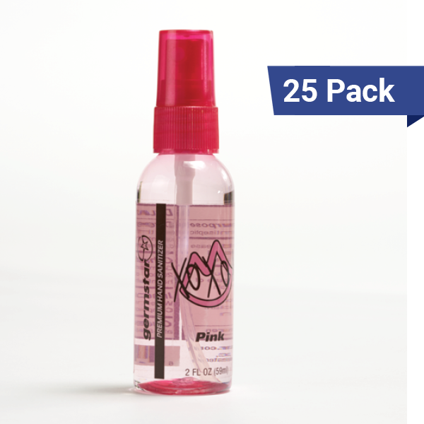 2oz Spray Bottles Pink 25 Pack