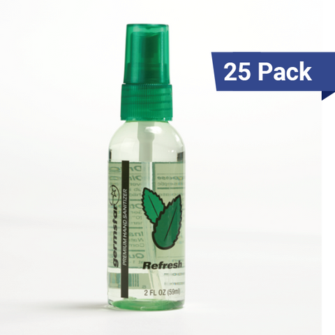 2oz Spray Bottle Mini Hand Sanitizer Bulk - Refresh 25 Pack
