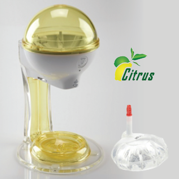 12oz Hand Sanitizer Starter Kit White/yellow with Citrus refill