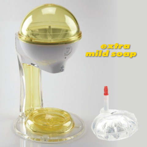 12oz Hand Sanitizer Starter Kit White/yellow with Extra Mild Soap refill